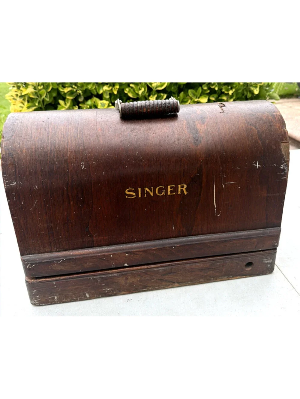 1922 Singer Model 128 La Vencedora Portable Sewing Machine No Power Cord